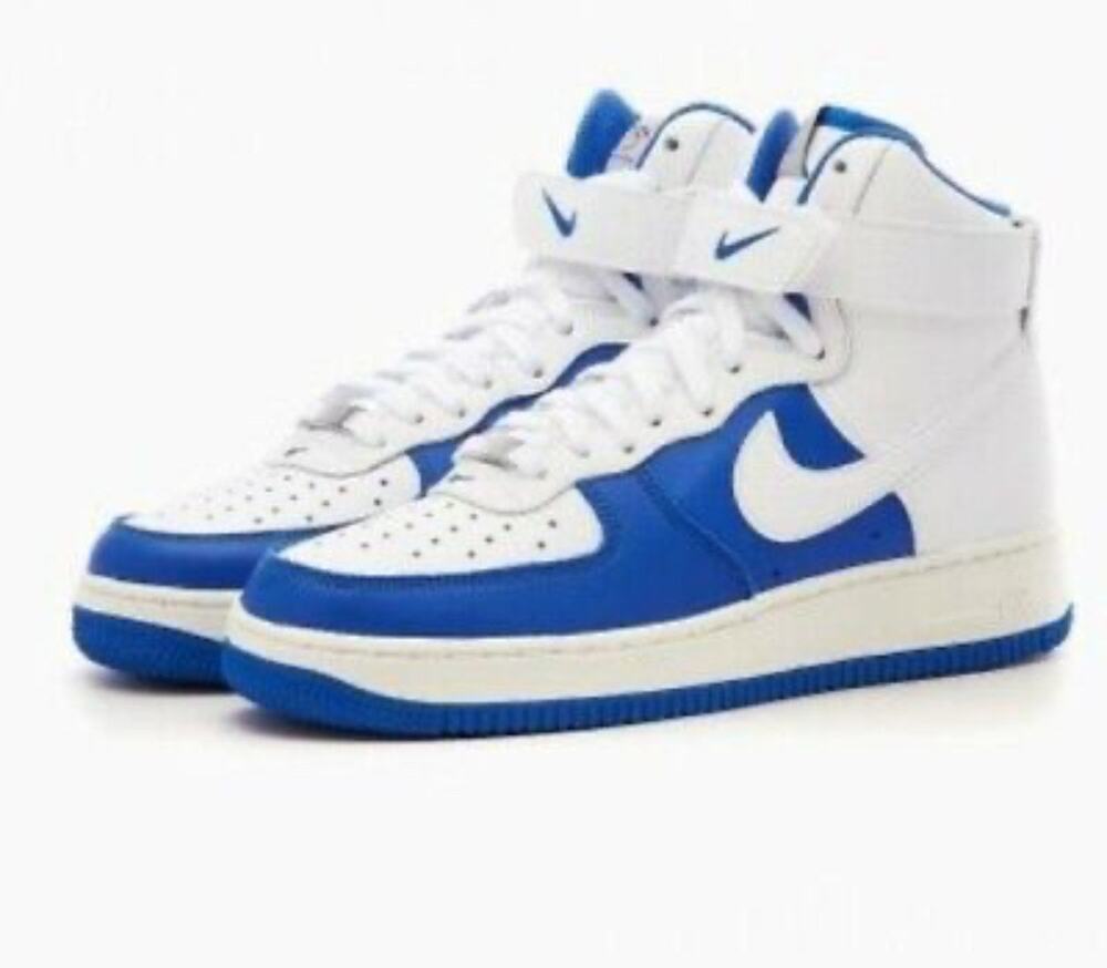 Nike Air Force 1 NBA 75th White Blue Sneakers Sz 11 L